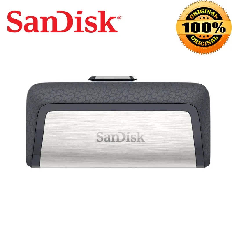 Sandisk SDDDC2 Dual Plug Flash Drive Type-C+Type A 32GB 64GB 128GB 256GB OTG USB Pen Drive USB Stick for Phone Laptop Computer