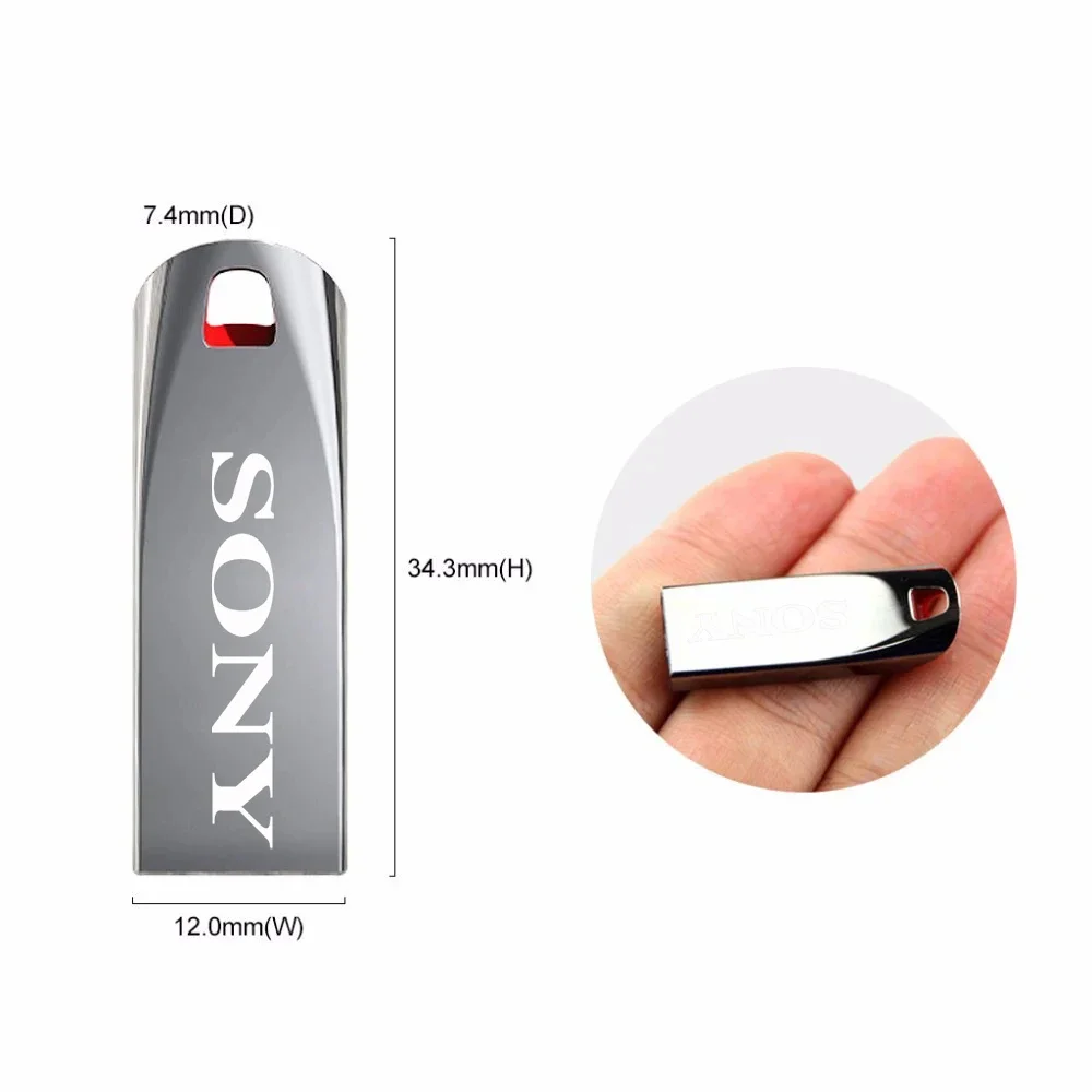 SONY Original Flash Drives 2TB USB 3.0 Mini High Speed Metal Pendrive 1TB Stick Portable Drive Waterproof Memoria Storage U Disk