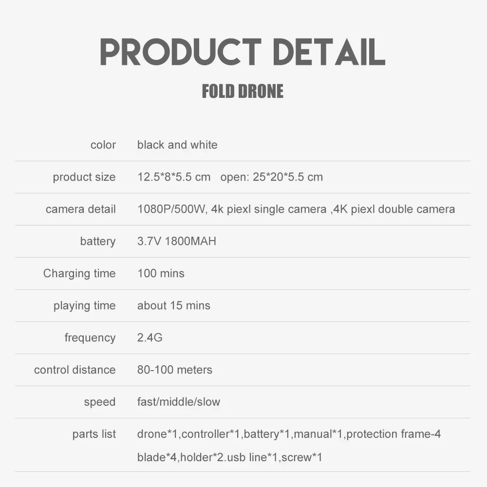 Xiaomi E88Pro RC Drone 4K Professinal With 1080P Wide Angle HD Camera Foldable Helicopter WIFI FPV Height Hold Gift Toy 2024