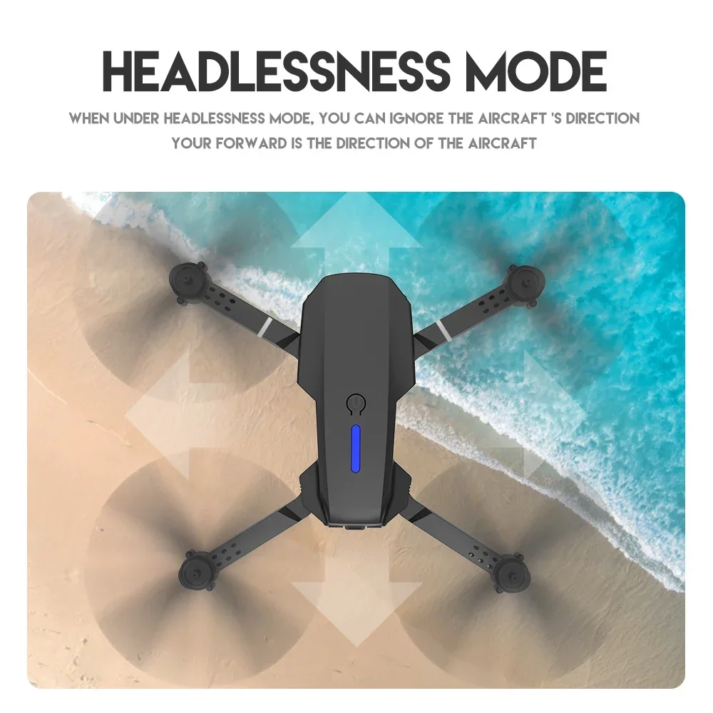 Xiaomi E88Pro RC Drone 4K Professinal With 1080P Wide Angle HD Camera Foldable Helicopter WIFI FPV Height Hold Gift Toy 2024