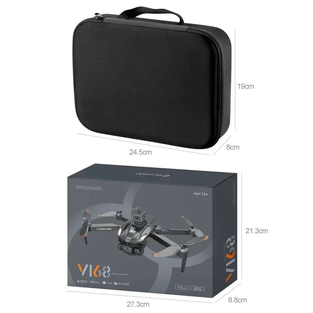 For Xiaomi V168 Drone 8K 5G GPS Professional HD Aerial Photography Dual-Camera Omnidirectional Obstacle Avoidance Drone Original