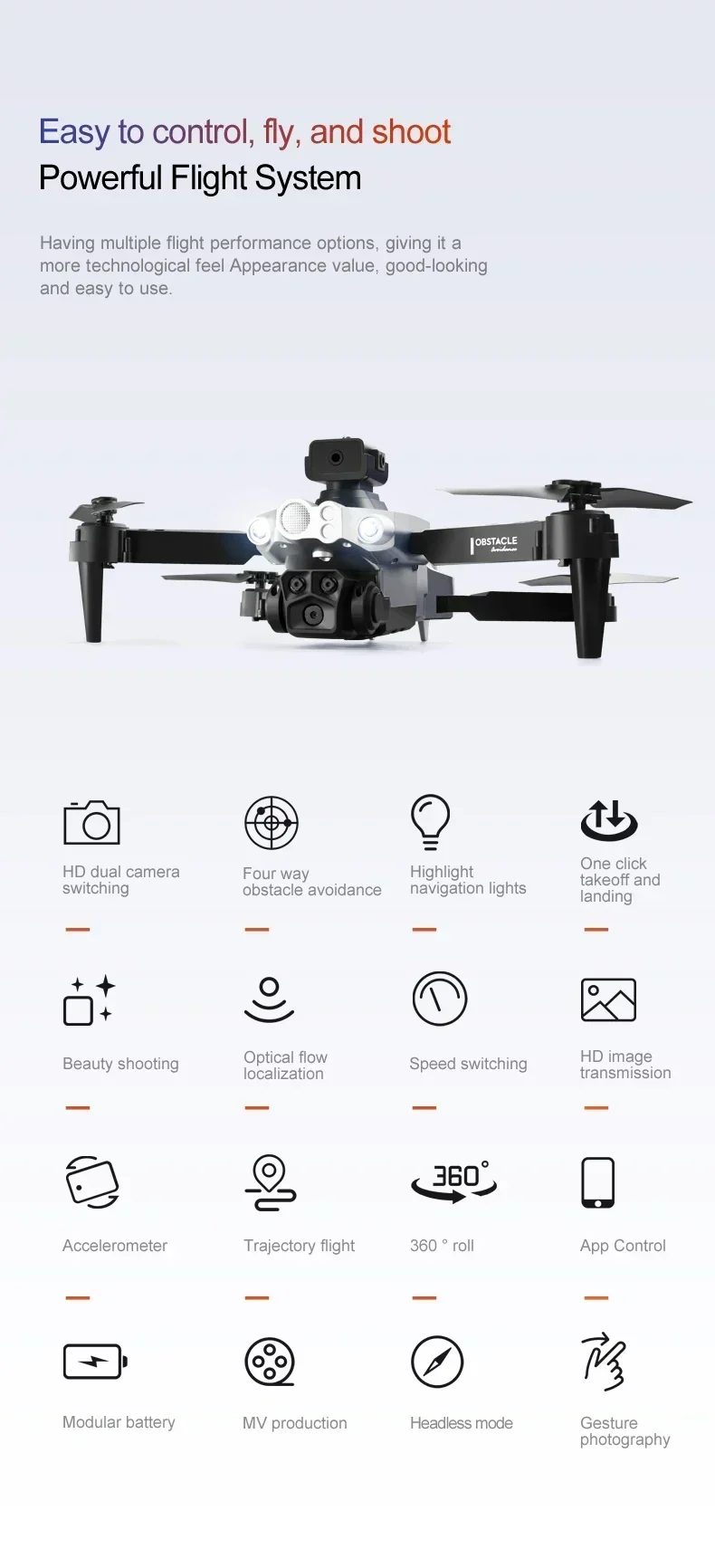 Xiaomi MIJIA LU200 Drone 8K GPS Triple Camera HD Aerial Photography WIFI Optical Localization Four-way Obstacle Avoidance Drone