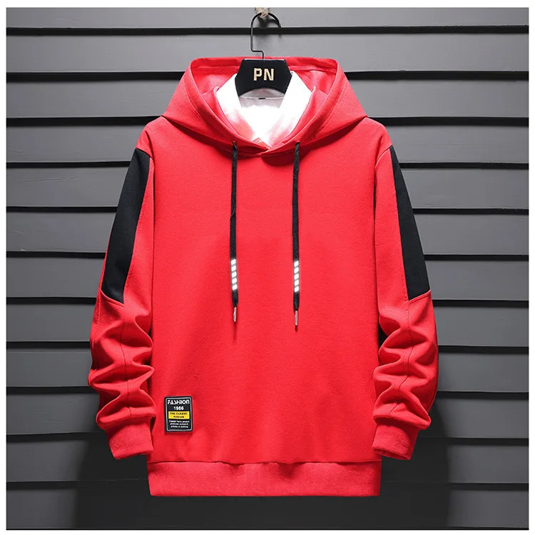 2024 New in Men's Hoodies Long Sleeve Cotton Hooded Shirt Male Spring Autumn Trend Big Size 9XL 10XL Large Sportswear Streetwear