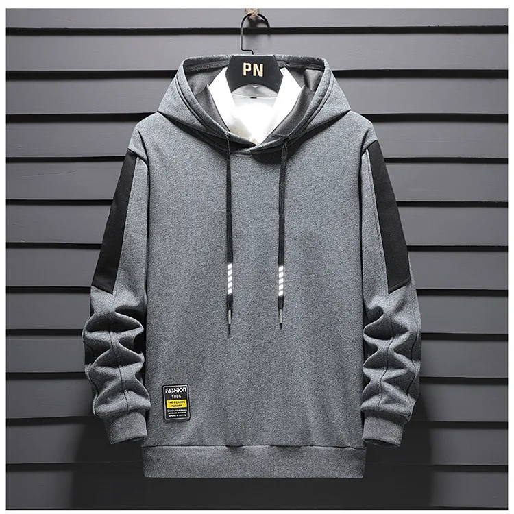 2024 New in Men's Hoodies Long Sleeve Cotton Hooded Shirt Male Spring Autumn Trend Big Size 9XL 10XL Large Sportswear Streetwear