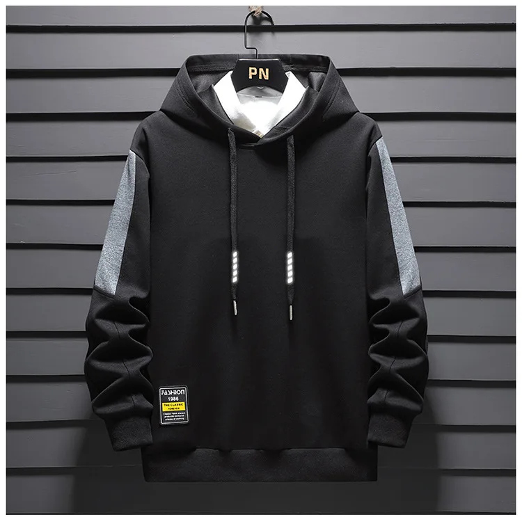 2024 New in Men's Hoodies Long Sleeve Cotton Hooded Shirt Male Spring Autumn Trend Big Size 9XL 10XL Large Sportswear Streetwear