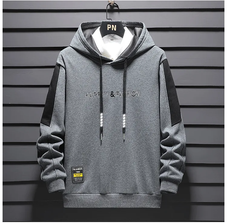 2024 New in Men's Hoodies Long Sleeve Cotton Hooded Shirt Male Spring Autumn Trend Big Size 9XL 10XL Large Sportswear Streetwear