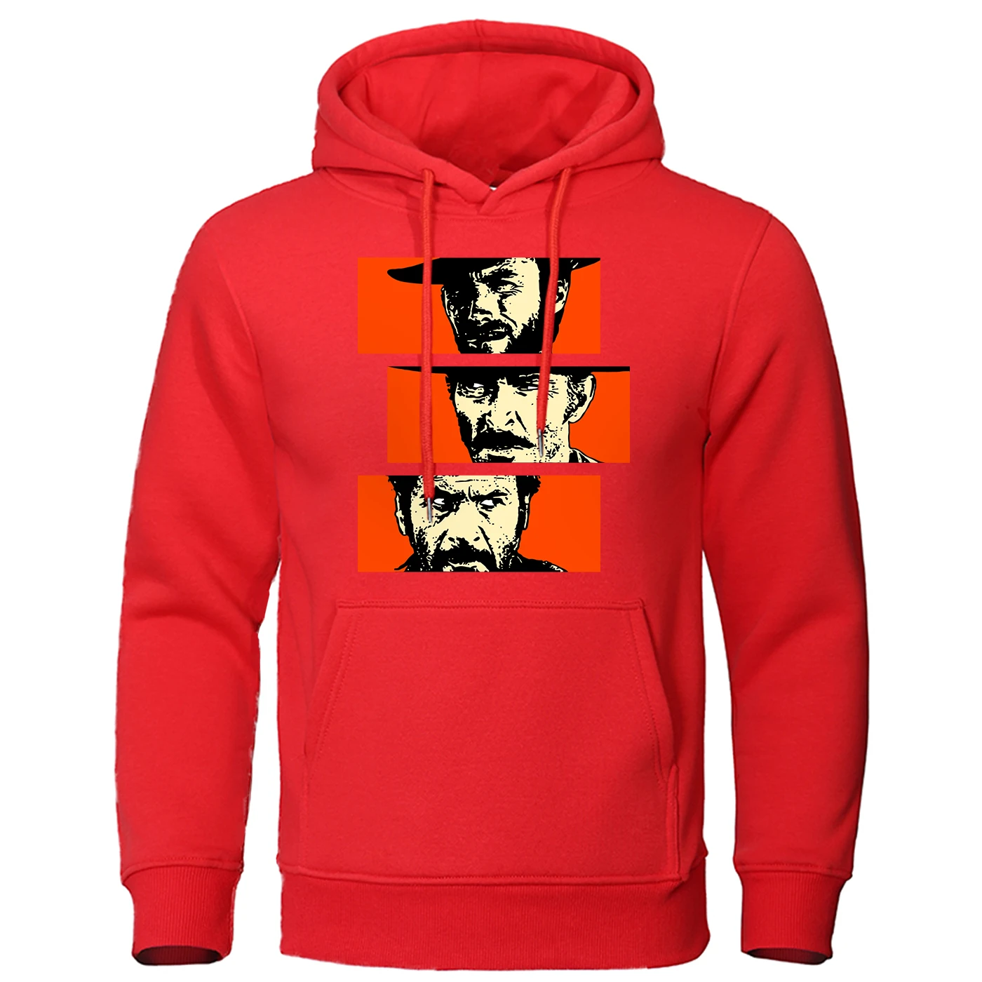 The Good The Bad And Ugly Blondie Angel Eyes Tuco Cowboy Hoodie Mens Quality Il Buono Brutto Cattivo Fleece Warm Sweatshirts