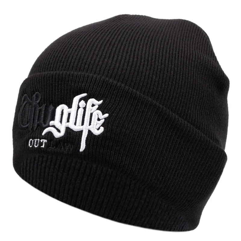 Fashion Solid Color Knitted Beanies Hat Winter Warm Ski Hats Male Women Black Skullies Caps Soft Elastic Cap Man Women Hats