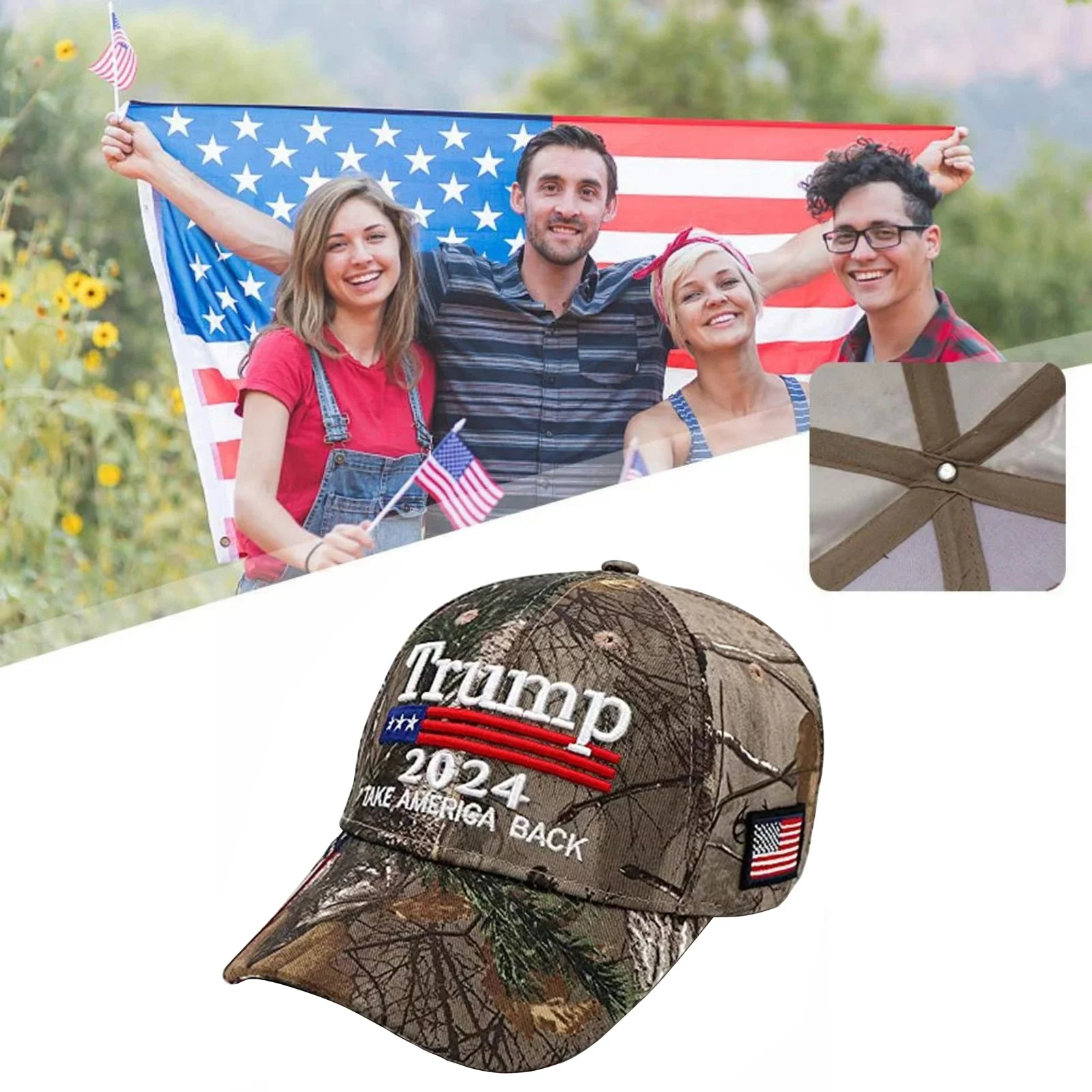 Trump 2024 Hat Donald Trump Hat Take America Back MAGA USA Embroidery Adjustable Baseball Cap Snapback President Baseball Hat