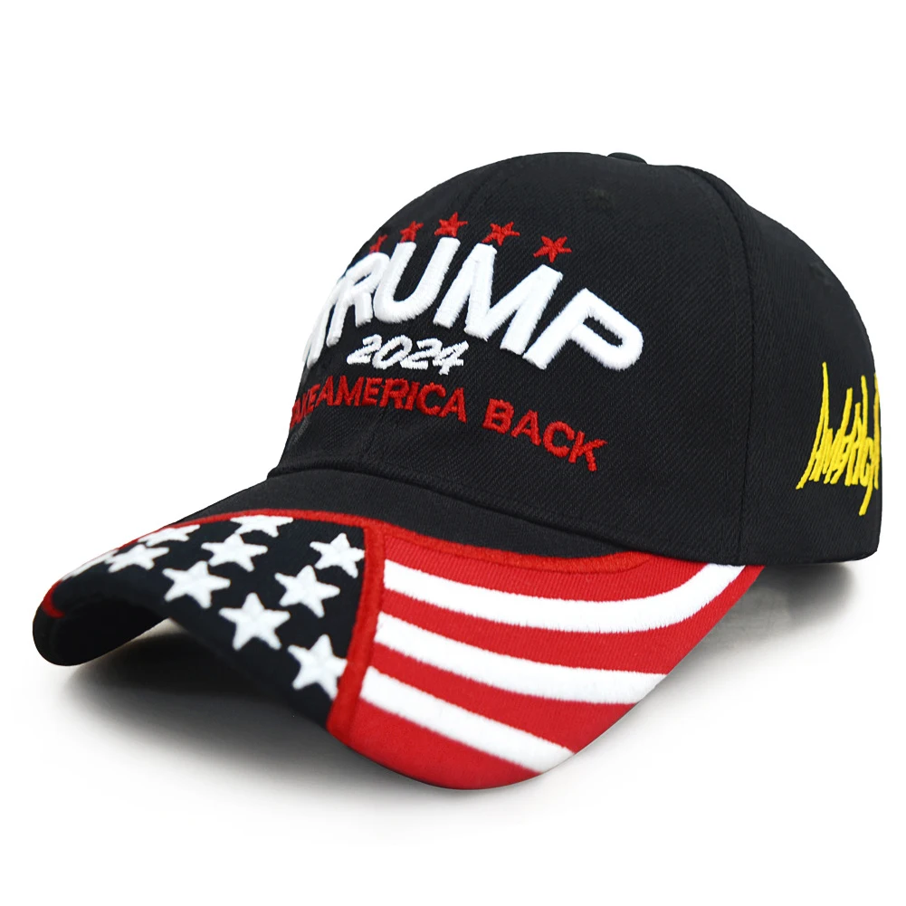 Stylish Donald Trump 2024 Cap USA Baseball Caps Keep America Great Snapback President Hat Embroidery Fashion Unisex Sunshade Hat