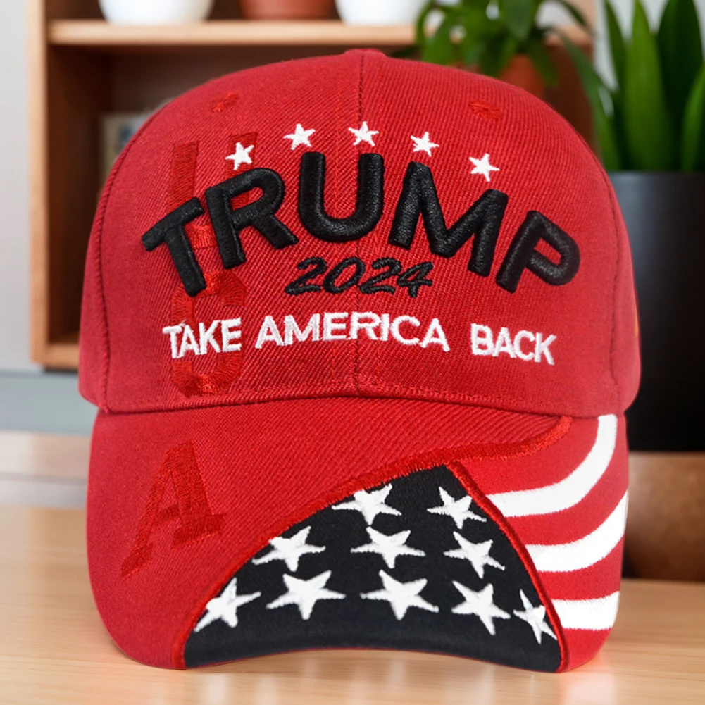 Stylish Donald Trump 2024 Cap USA Baseball Caps Keep America Great Snapback President Hat Embroidery Fashion Unisex Sunshade Hat