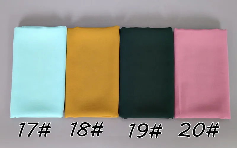 Bubble Chiffon Double Loop Instant Hijab Scarf Women Muslim Shawl Cape Foulard Islamic Headscarf Femme Musulman Bandana 180*75cm